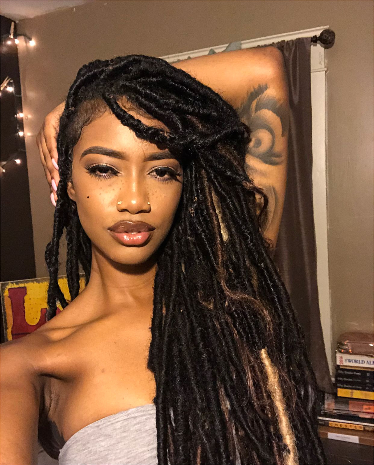 Sleek Hairstyles Black Girls Hairstyles Weave Hairstyles Hairdos Dreadlocks Medium Hair