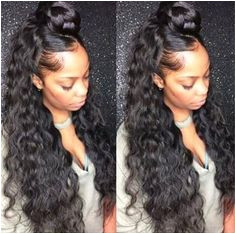 Image result for half up half down weave Hair Sew Ins Wavy Hair Sew In