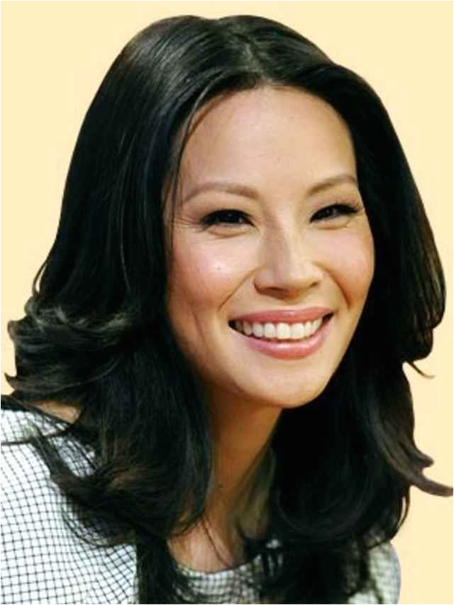 Lucy Liu s black hair