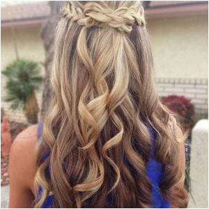Curly Half Updo Hairstyles for Prom Half Up Curled Hair Prom Hairstyles for Curly Hair Prom