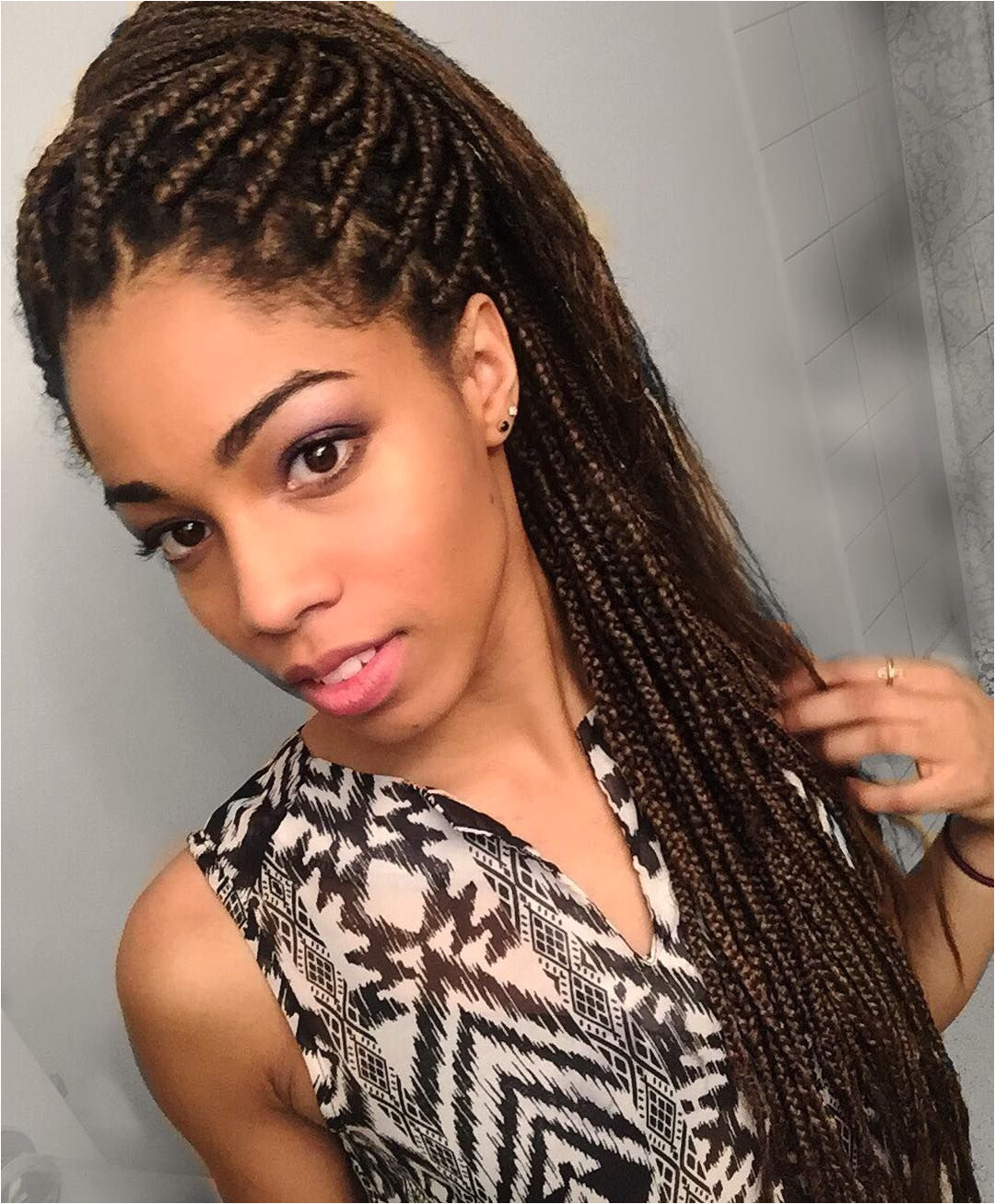 Box Braids styling Protective Styles for Natural Hair Melanin Black Girl Magic