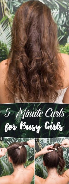 This Technique for 5 Minute Curls Will Let You Get the Ringlets of Your Dreams