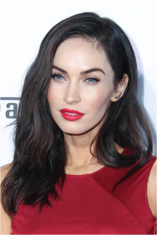 Megan Fox Burgundy hair color