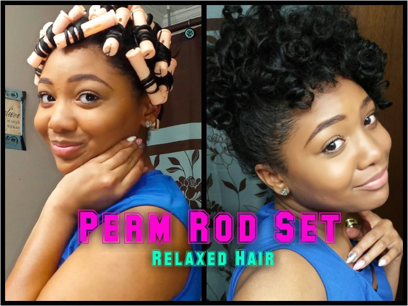 Perm Rod Set Relaxed Hair TWIST & CURL METHOD Bantu Knots