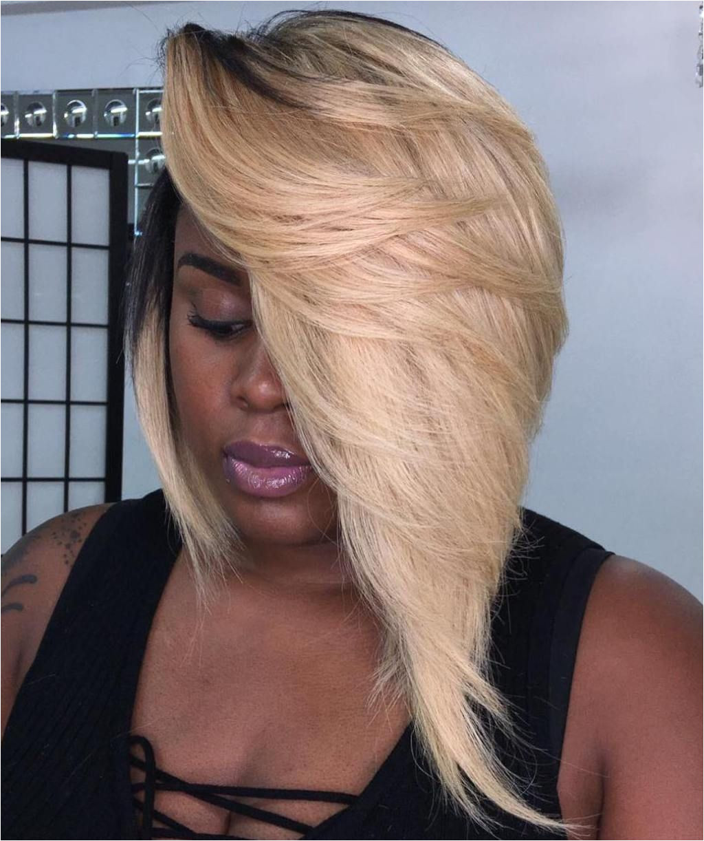Gorgeous Sew In Hairstyles Asymmetrical Blonde Weave Bob