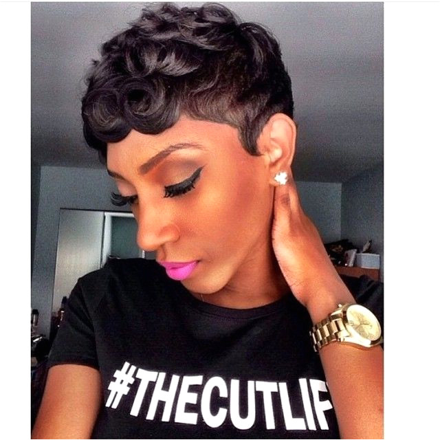 Loose Pin Curls Short Haircut The Cut Life T Shirt Haircuts for Black Women Pinterest