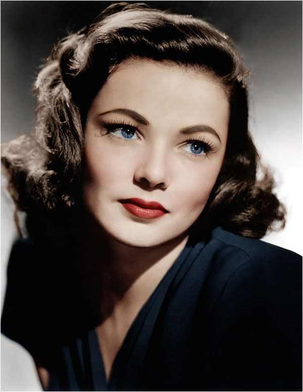 Authentic 1940s Makeup History and Tutorial Gene Tierney wears the 1940s look with all natural ease 190sfashion makeup