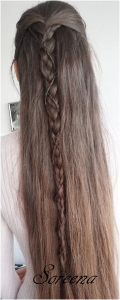 LotR Easy Elven Hairstyle on Long Hair Soreena Elven Hairstyles Calendula Lotr Long