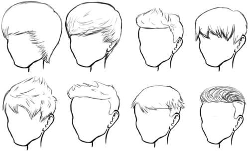 Male Hair Sketches
