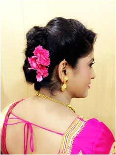 Indian bride s bridal reception hairstyle by Swank Studio Find us at s