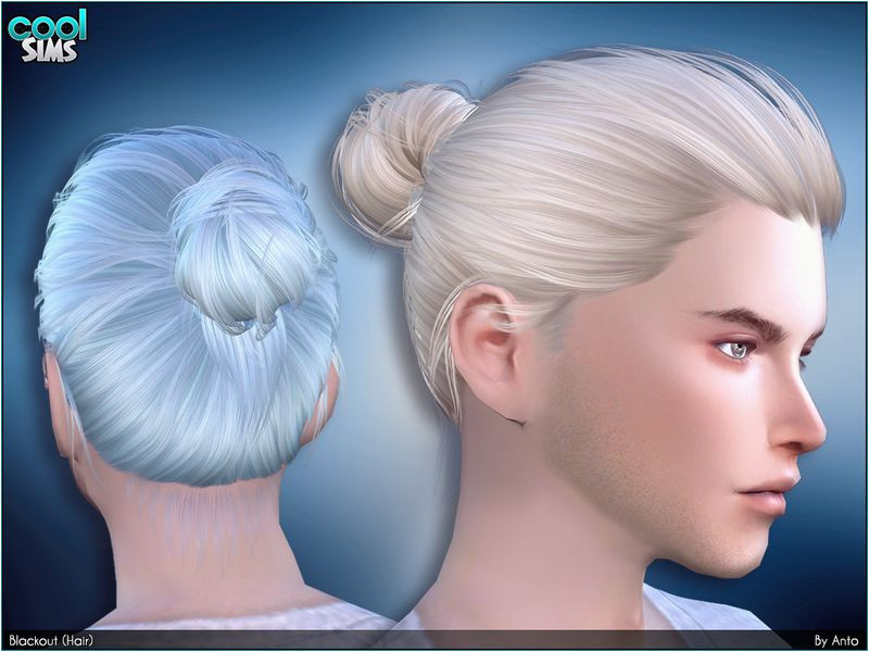 Bun for your male sims Found in TSR Category Sims 4 Male Hairstyles