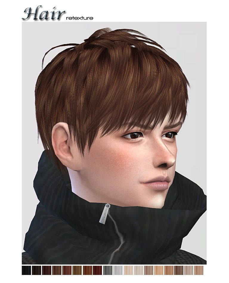 Sims 2 Male Hairstyles Download Hi … Texture Of Ryuffys Short Layered Hair… • Male Hair Teen