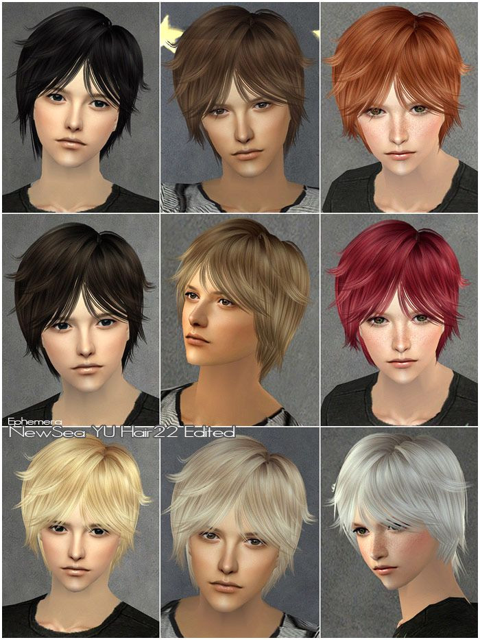 Mod The Sims CoolSims male hair 27 Peggy Free hair NewSea male hair 22 Edited