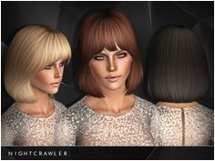 [OK] Nightcrawler Hair 27 Teen to Elder Found in TSR Category Female Sims 3 Hairstyles