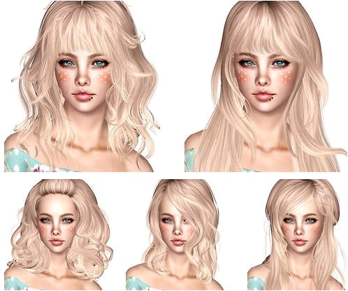 Newsea Hair Dump part 2 by Magically Delicious for Sims 3 Sims Hairs