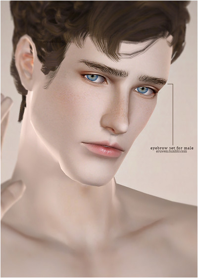 My Sims 3 Blog Eyebrows for Teen Elder Males by Eruwen