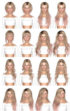 Hairstyle dump 6 by July Kapo for Sims 3 Sims Hairs