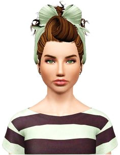 Colores Urbanos hairstyles 05 retextured by Pocket for Sims 3 Sims Hairs