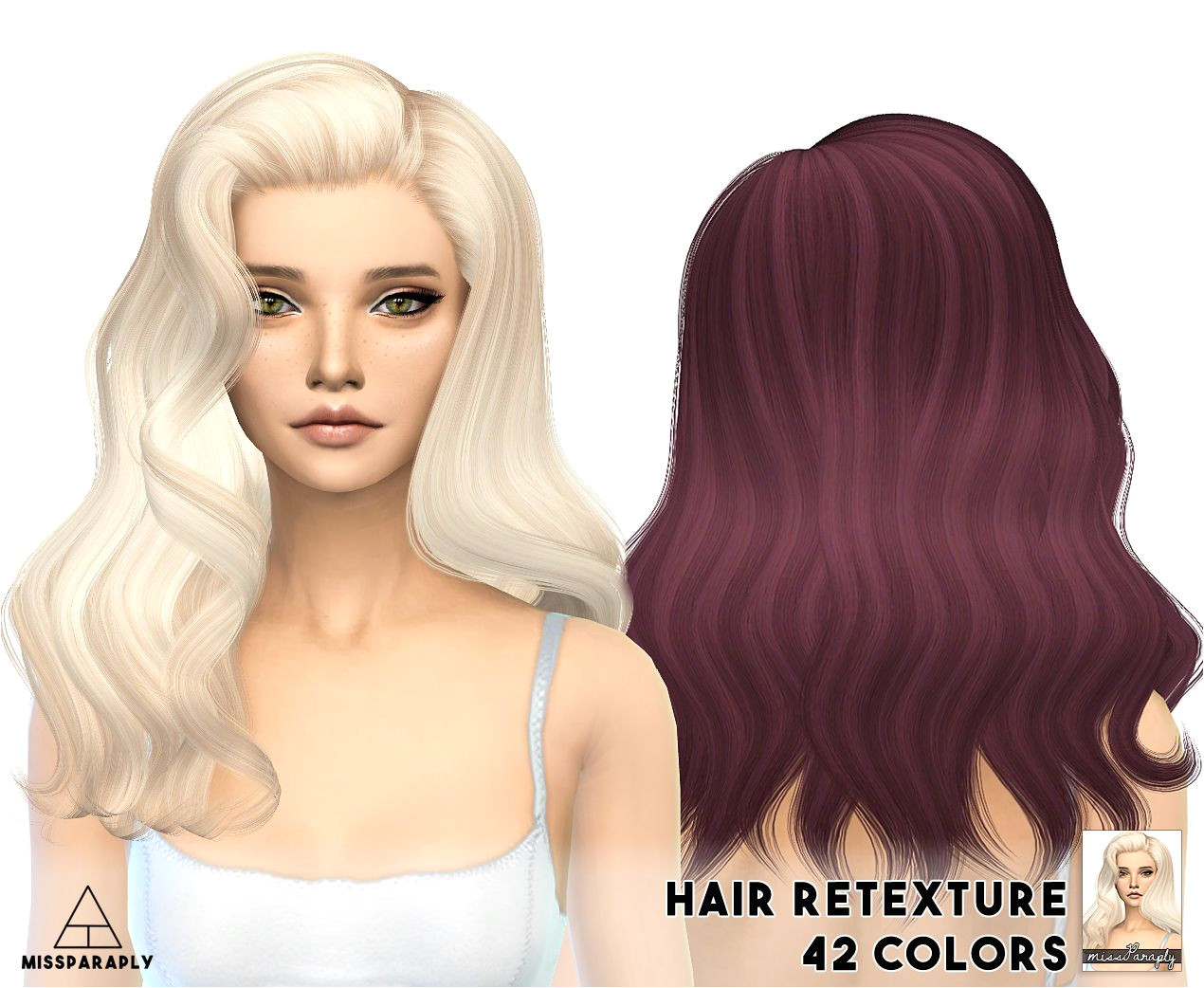 Miss Paraply Alesso s Omen hairstyle retextured Sims 4 Hairs