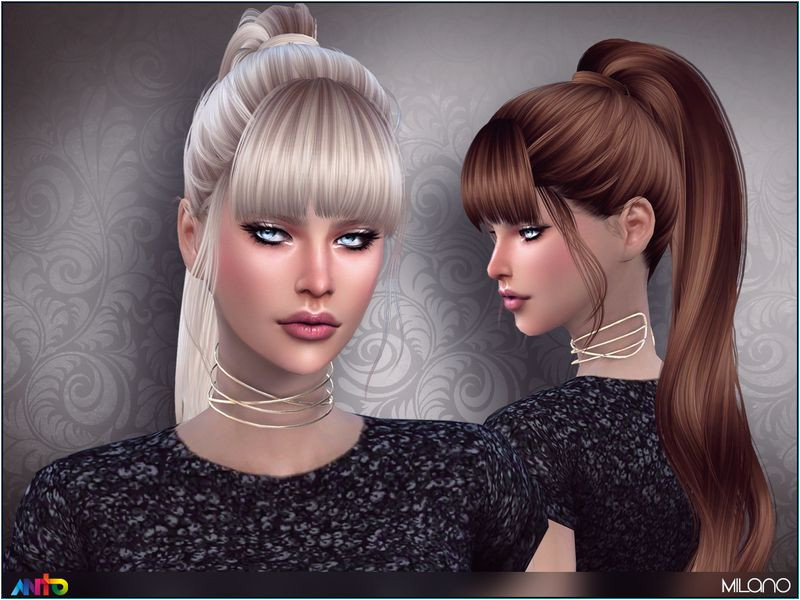 The Sims Resource Milano hair by Anto Sims 4 Hairs