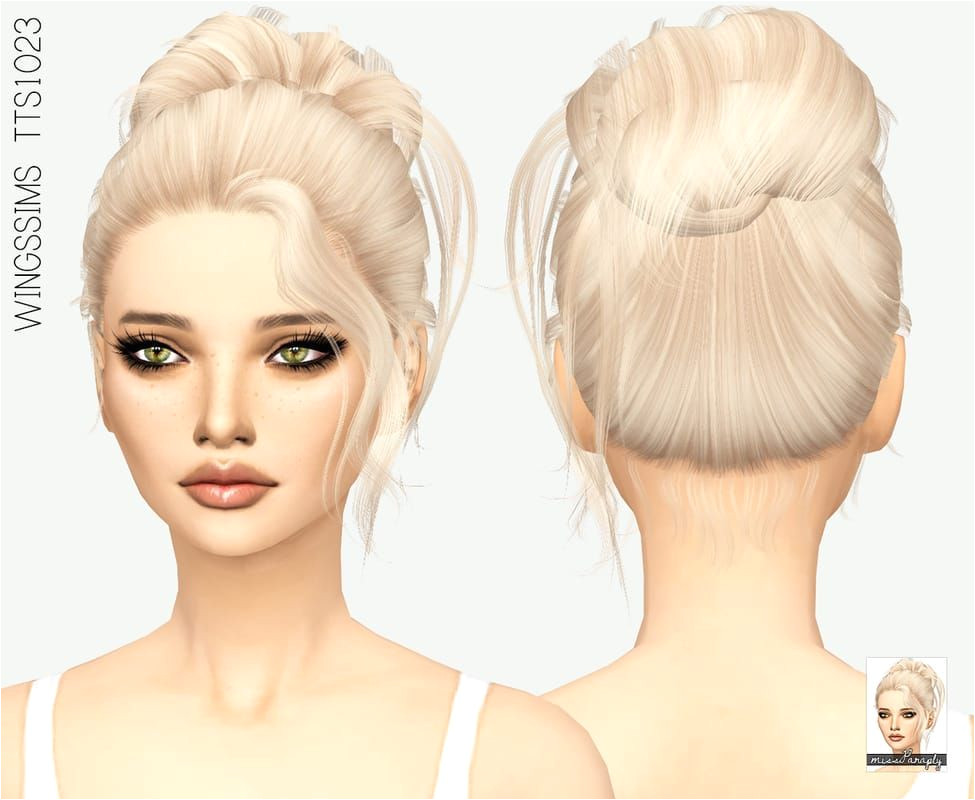 wingssimsTTS1023 missParaply Cabelo Sims The Sims 4 Cabelos Play Sims The Sims
