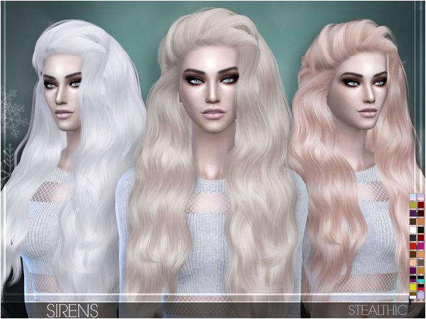 Stealthic – Sirens Female Hair – Sims 4 Updates â¢ Sims 4 Finds & Sims 4 Must Haves â¢ Free Sims 4 Downloads