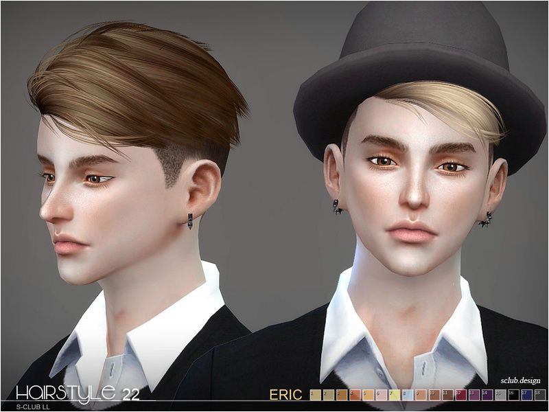 The short hair for The Sims 4 male and female Found in TSR Category Sims 4 Male Hairstyles