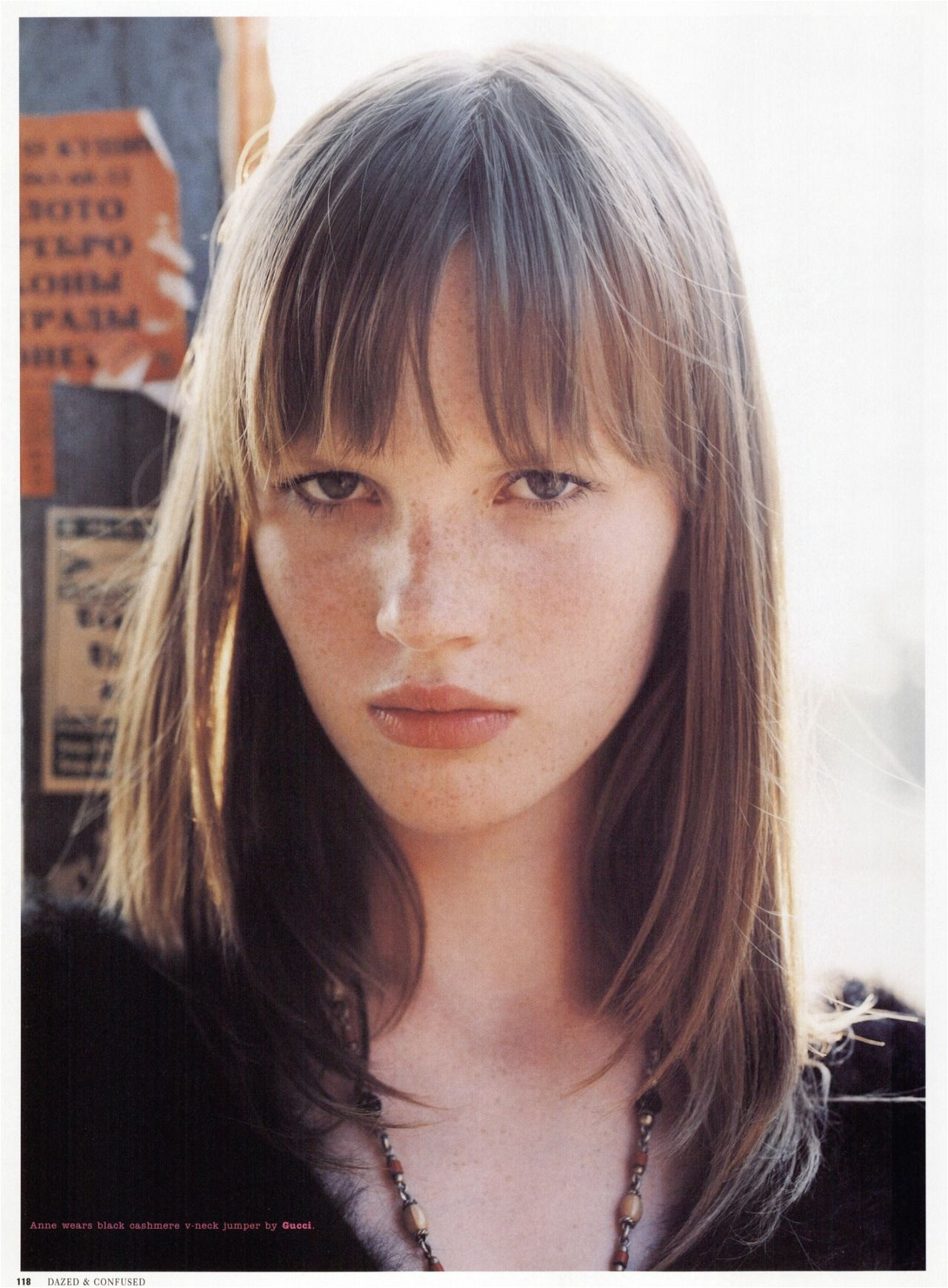 Dazed & Confused January 2002 “Anne V ” Anne Vyalitsyna by Laurie Bartley stylist Miranda Robson