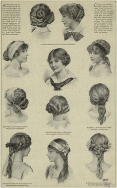 Hairstyles For Teenage Girls United States 1910s