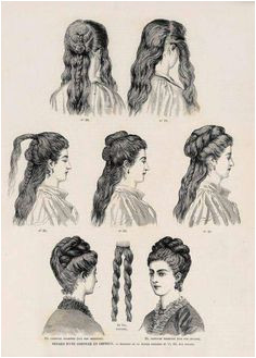 Vintage Hairstyles Edwardian Hairstyles Historical Hairstyles 1800s Hairstyles 1870s Fashion Victorian