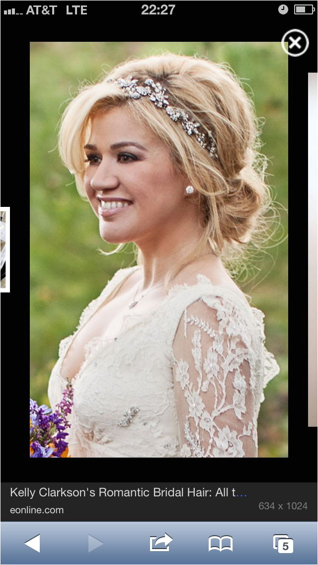 Jeweled headband soft up do country wedding Wedding Stuff