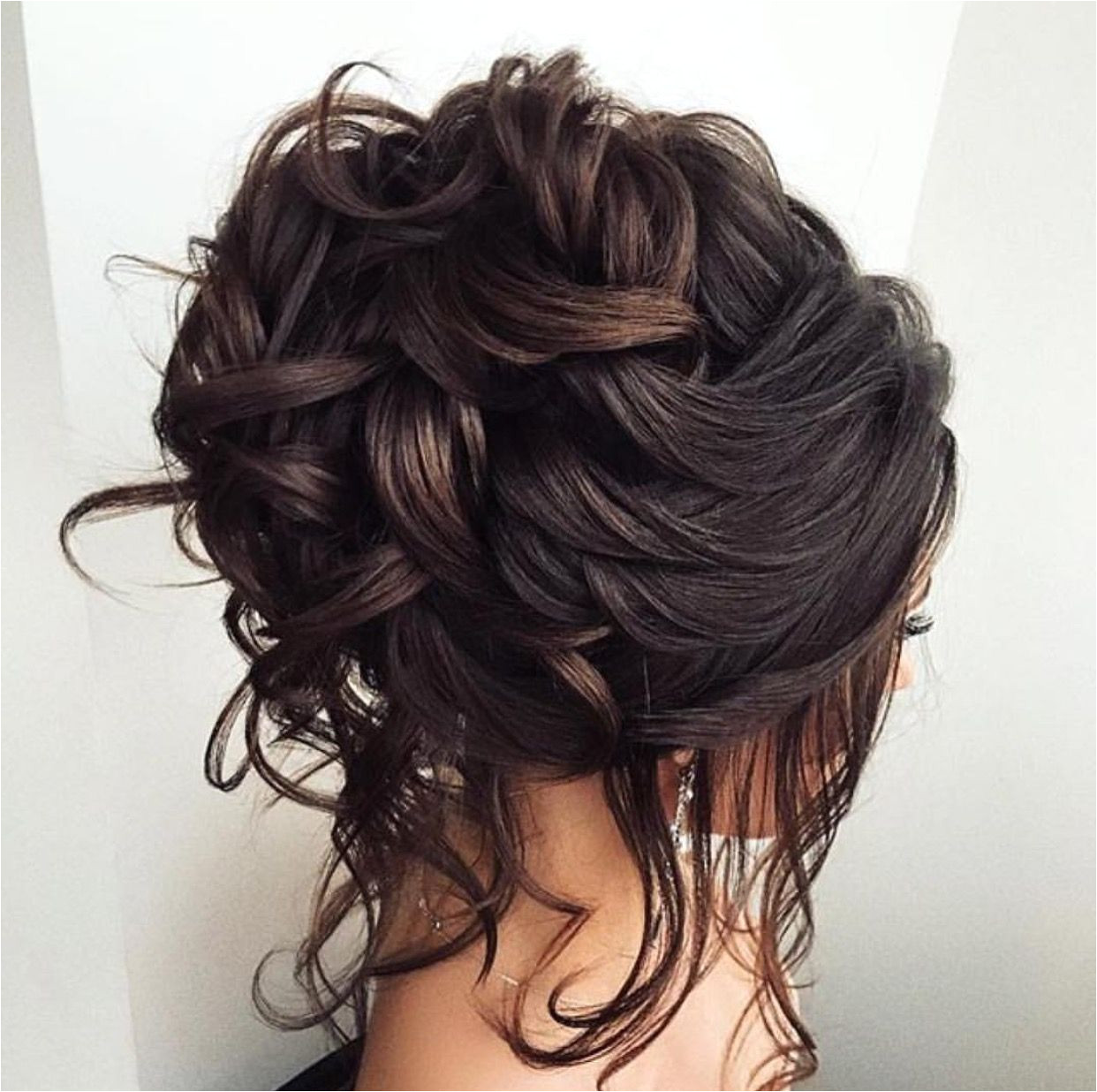 Curly hairyy Curly Hair Updo Wedding Bridal Hair Updo Loose Romantic Wedding Hairstyles