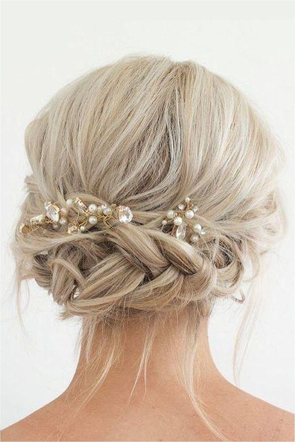 cool 44 Beautiful Wedding Hairstyles Ideas for Medium Length Hair s viscawedding