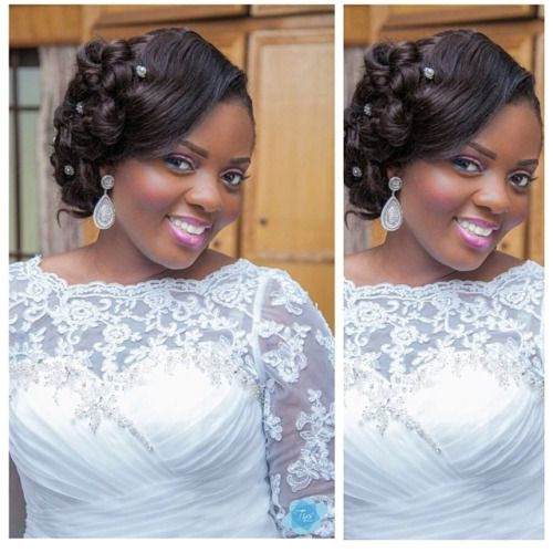 Beautiful Ghanaian bride Hair & makeup by beauvhiqbyjenn