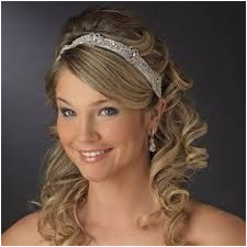 half up half down wedding hairstyles with tiara and veil Google Search Bridal Hair Half