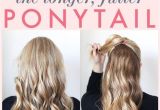 1 Minute Hairstyles for Curly Hair 1 Minute Makeover the Longer Fuller Ponytail Cool