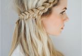 2 Plaits Hairstyles for School Front Row Braid Tutorial Barefoot Blonde Hair