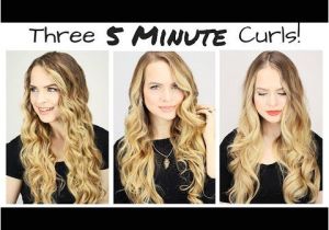 3 Cute Hairstyles Under 3 Min This Will Actually Teach You How to Curl Your Hair In 5 Minutes