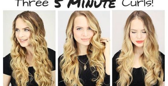 3 Cute Hairstyles Under 3 Min This Will Actually Teach You How to Curl Your Hair In 5 Minutes