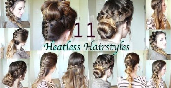 5 Heatless Hairstyles for School 11 Heatless Hairstyles Diy Hairstyles