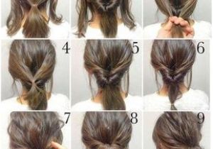 5 Simple Hairstyles for Short Hair Step by Step Up Do to Create An Easy Hair Style that Looks Lovely