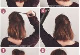 8 Easy Hairstyles for Short Hair Short Hair Half Up In 8 Easy Steps Using This Tutorial Via