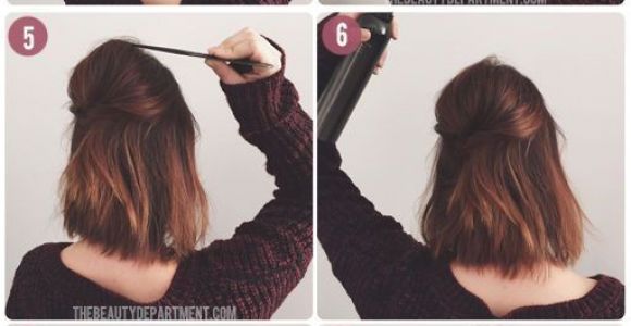 8 Easy Hairstyles for Short Hair Short Hair Half Up In 8 Easy Steps Using This Tutorial Via