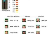 Acnl Hairstyle Colours Acnl Hair Color Guide