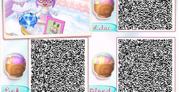 Acnl Hairstyle List Animal Crossing New Leaf Light Purple Qr Code Google Search