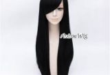 Anime Hairstyle Wig 70cm Alice Madness Returns Women Long Straight Black Hair Anime