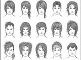 Anime Hairstyles Male Real O Desenhar Mangá Gabaritos De Cabelos