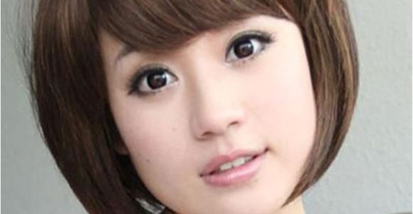 Asian Chin Length Hairstyles Hairstyle for Round Chubby asian Face Hair Pic