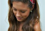 Bandana Hairstyles Hair Down Pin Up Headband Rockabilly Wired Fabric Dolly Bow Chevron Via Etsy