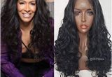 Black Hairstyles Lace Front Wigs Amazon Qd Tizer Long Wavy Hair Synthetic Lace Front Wigs with